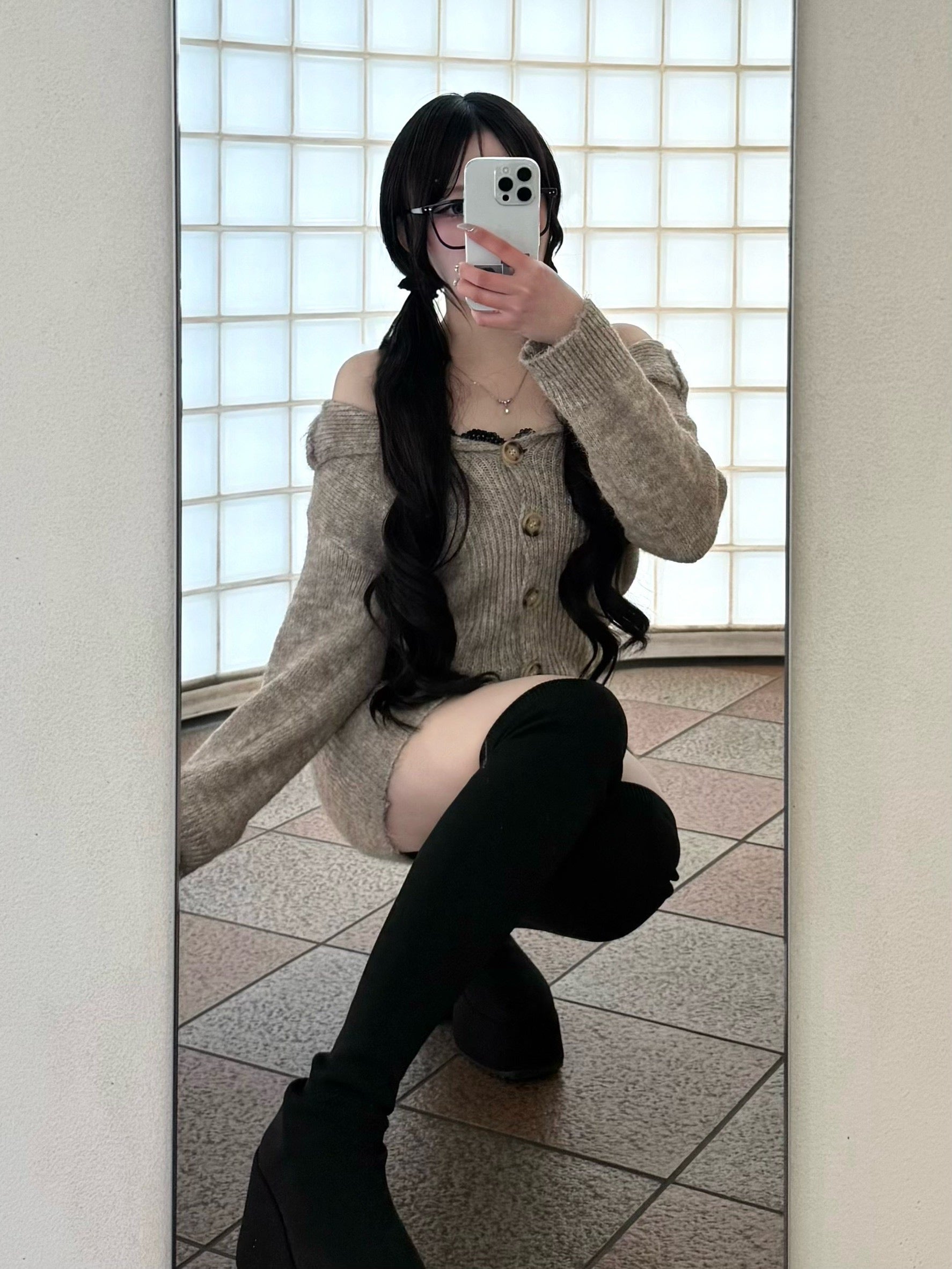 ニットワンピース2色