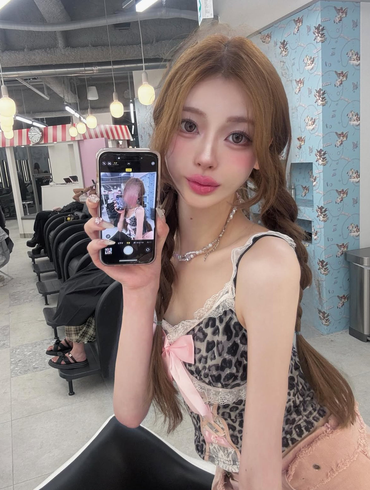 ♡pink reopard セットアップ