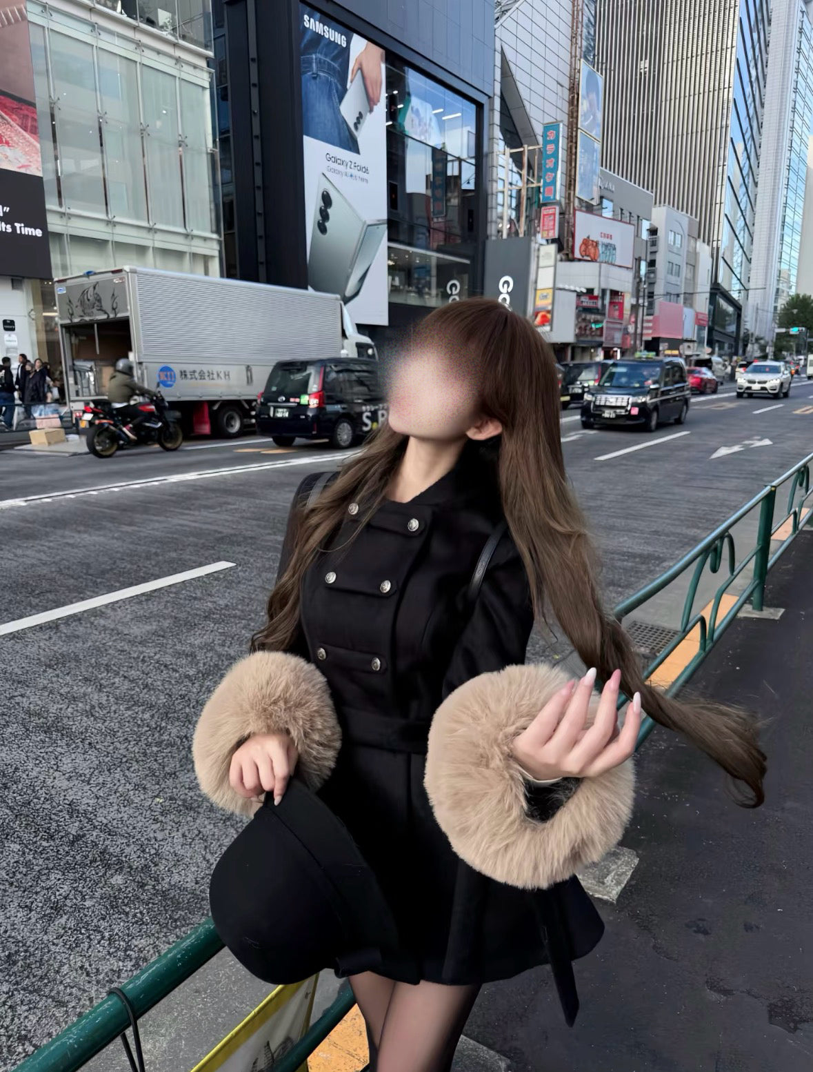 ケープ付きcoat 2色