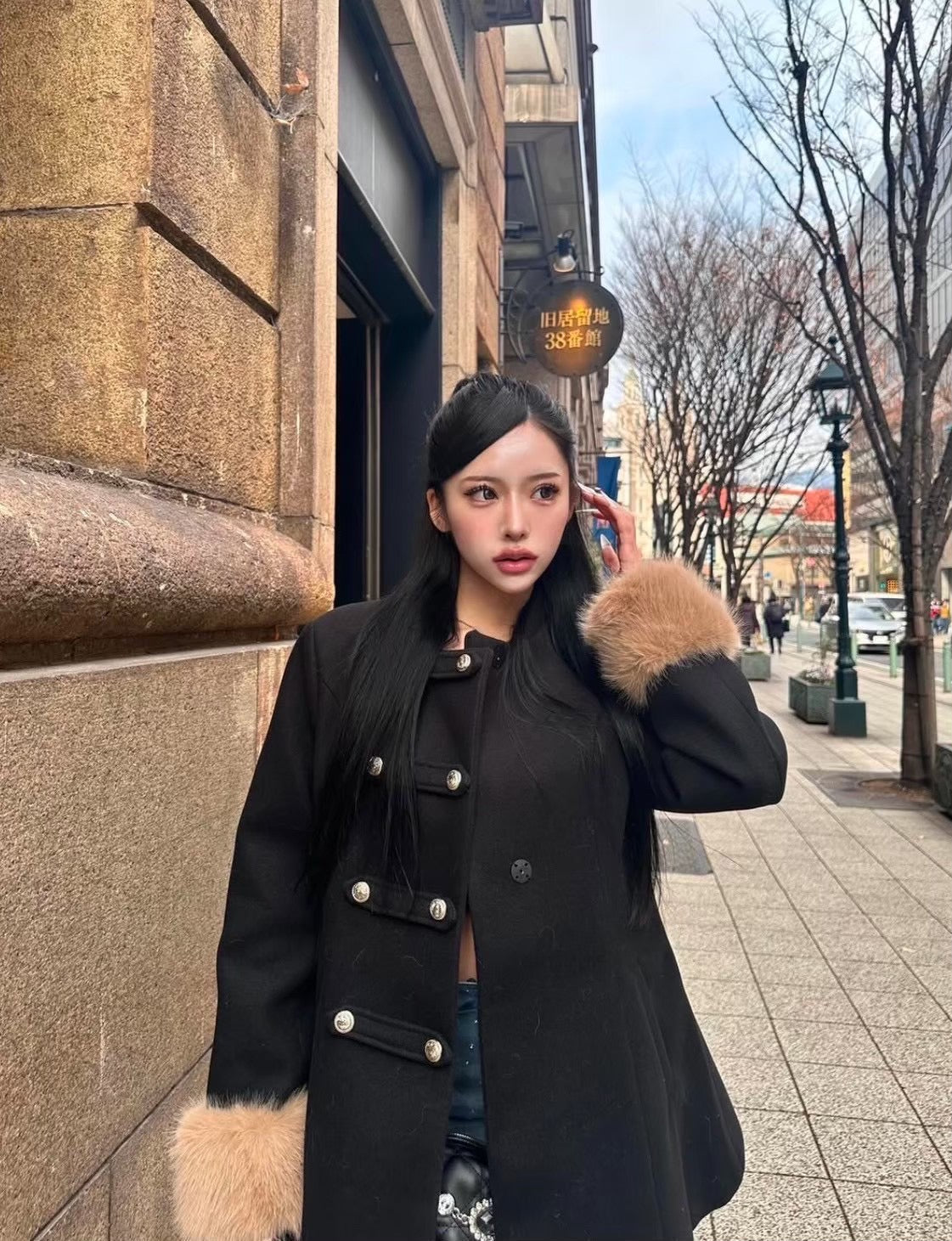 ミニワンピ風coat 2色