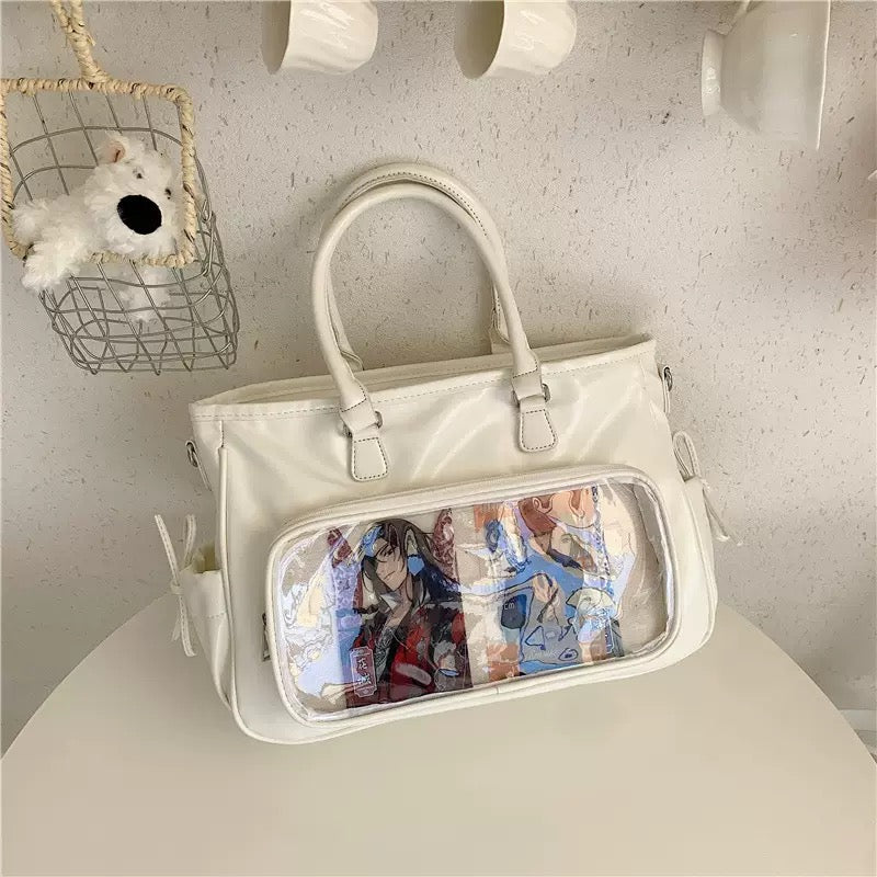 3way クリアポケット付きbag 9色