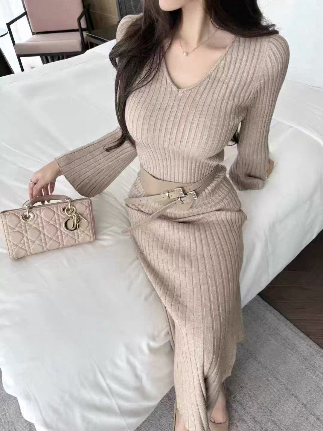 ニットロングop3色