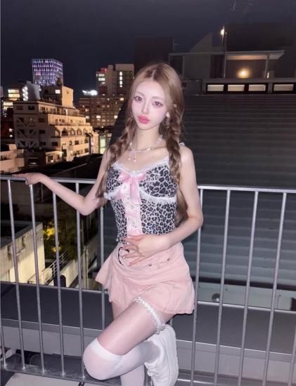 ♡pink reopard セットアップ