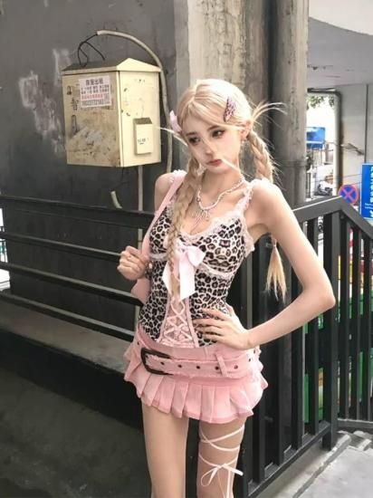 ♡pink reopard セットアップ