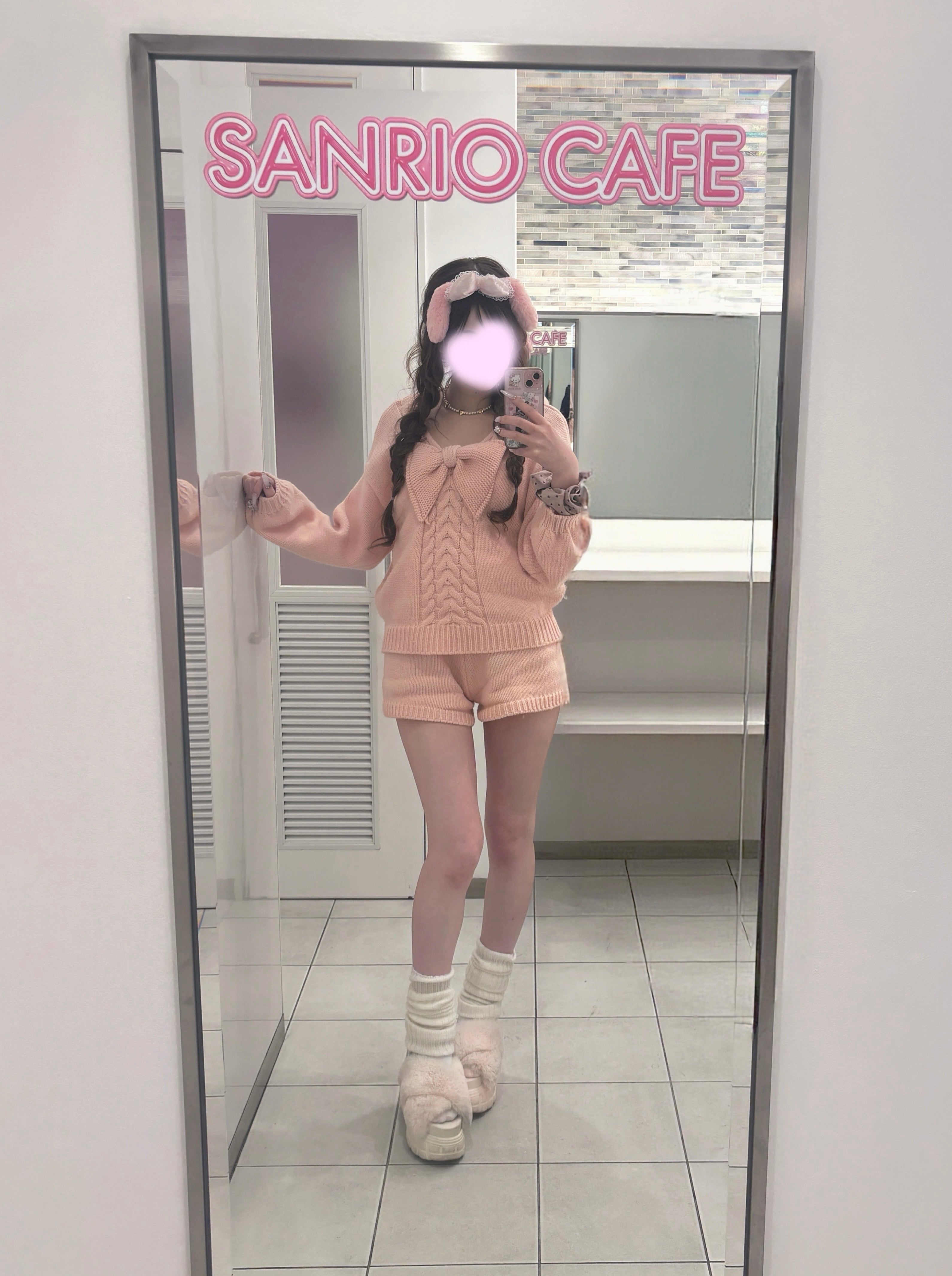 リボンニットセットアップ