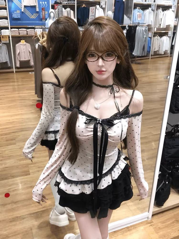 トップス＋ワンピースセット