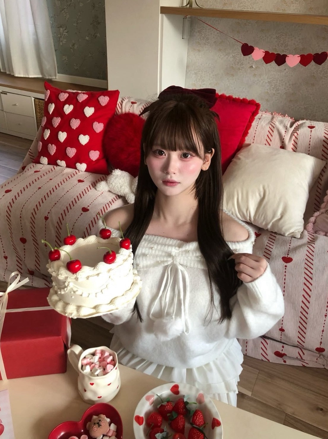 ぽんぽんあざとトップス