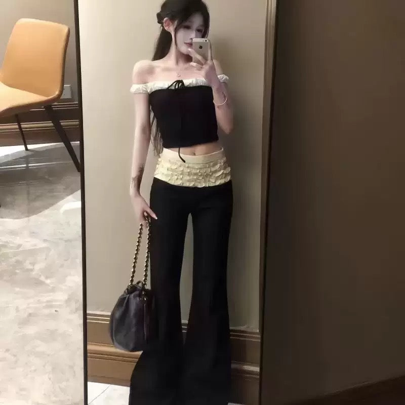 切り替え足長パンツ
