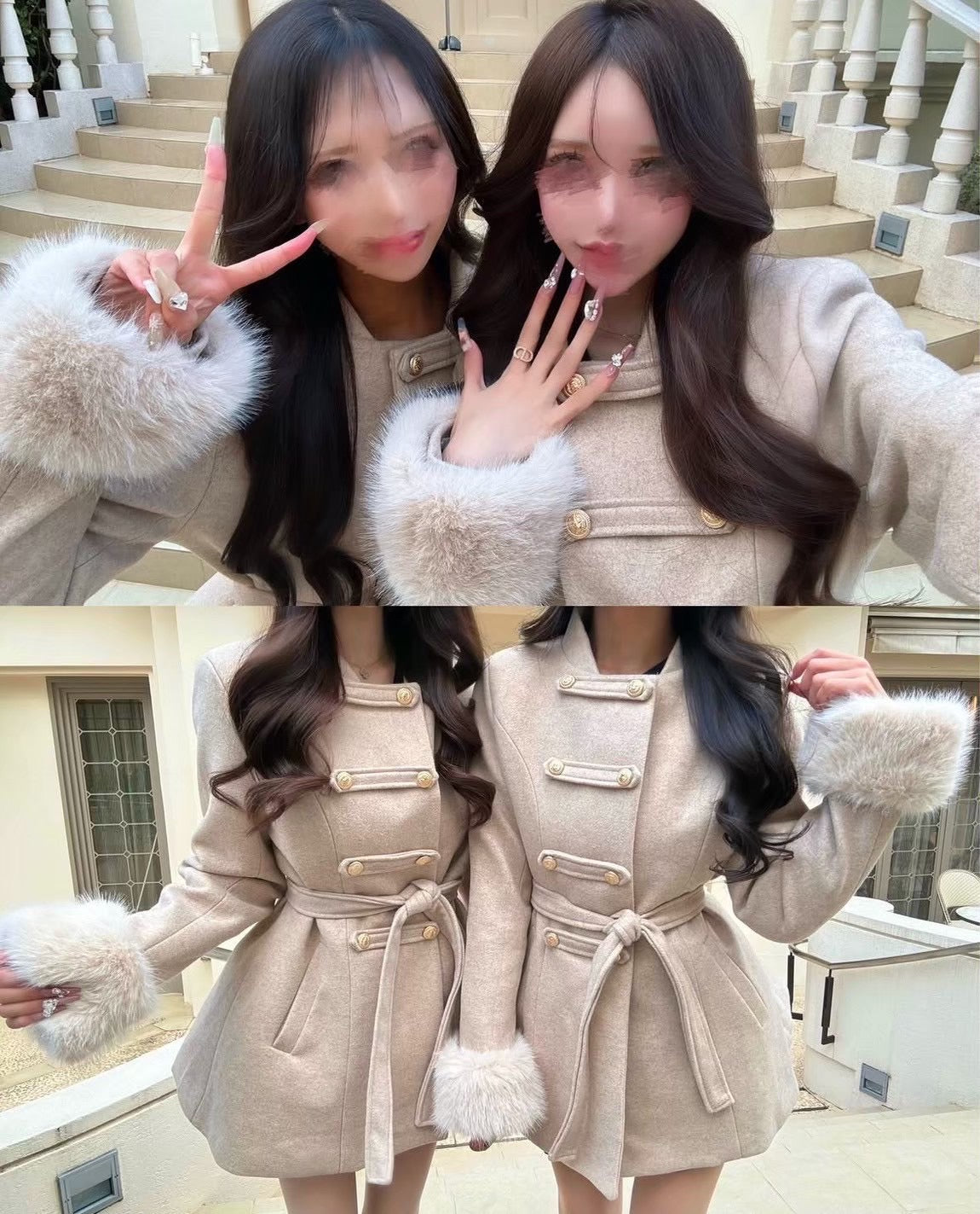 ミニワンピ風coat 2色