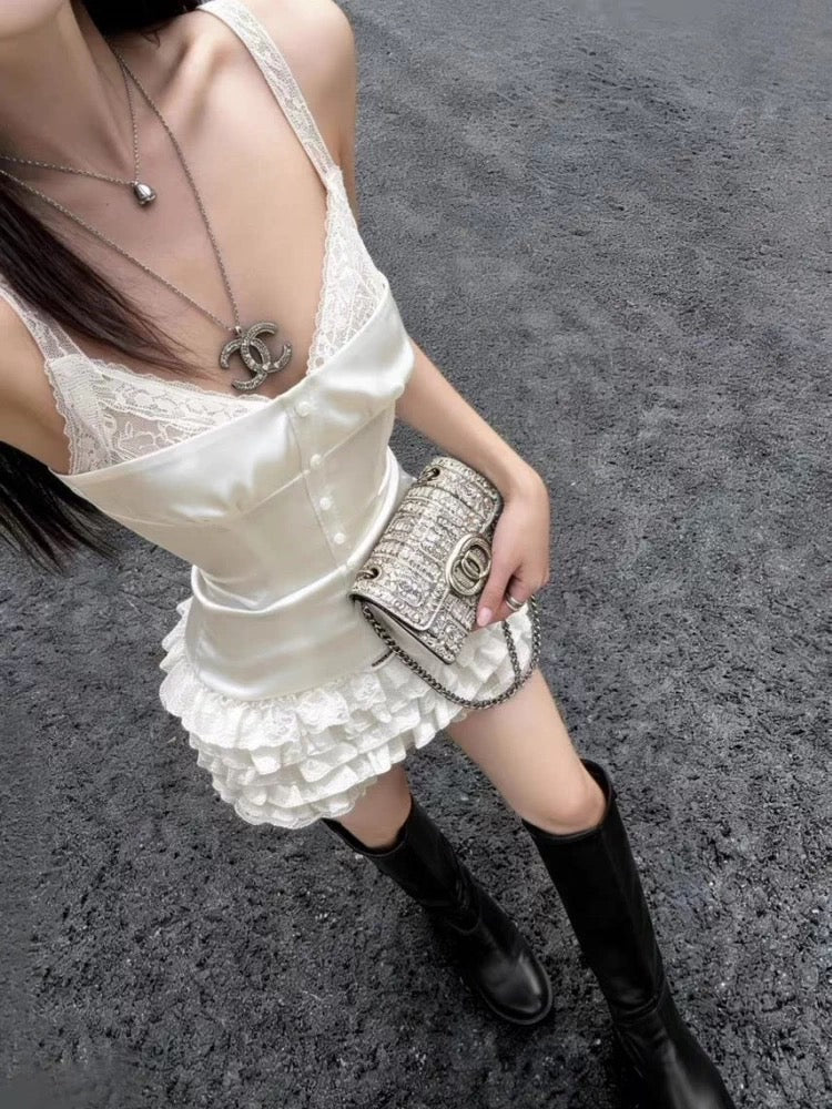 ホワイトフリルセット