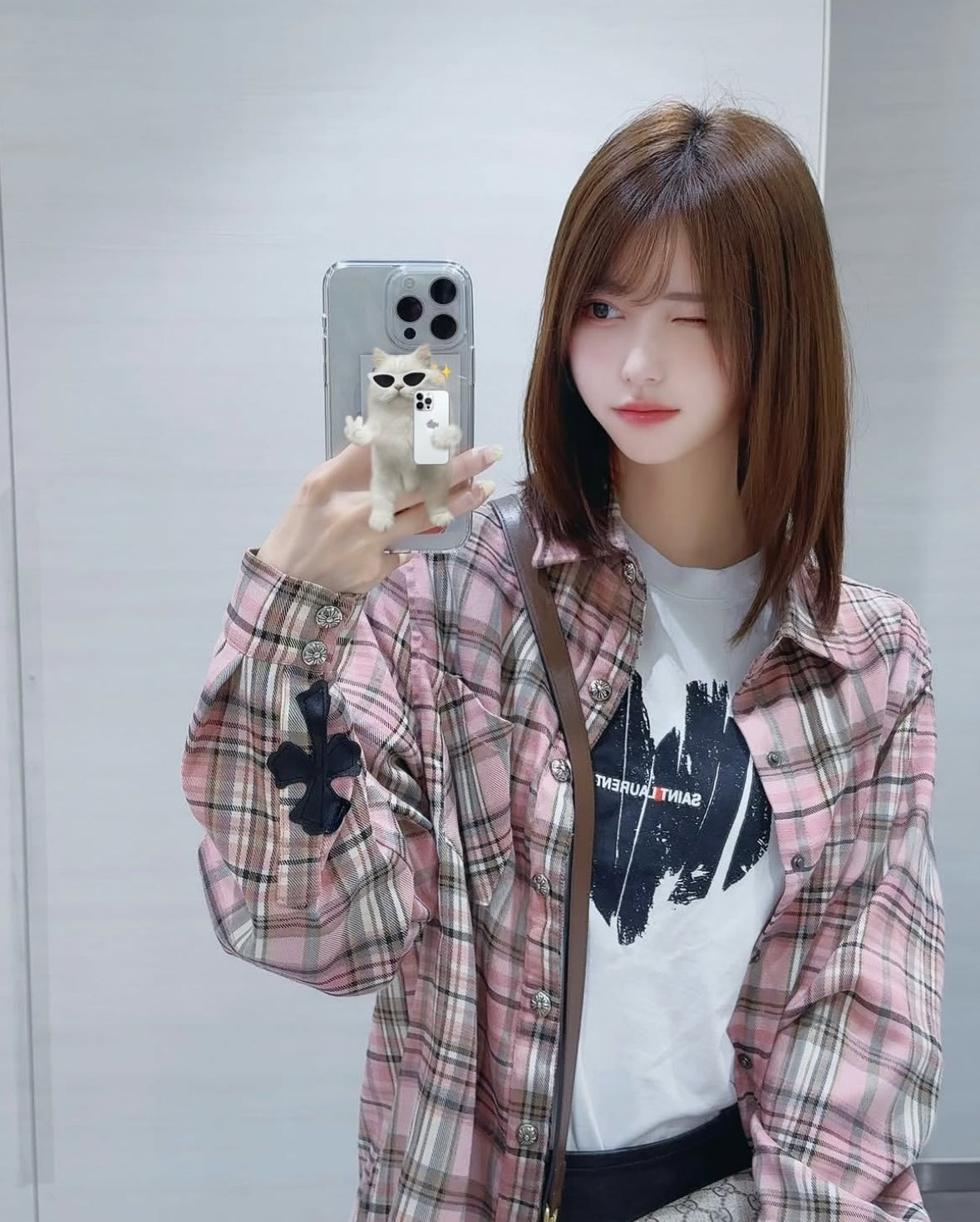 Cross check shirt
