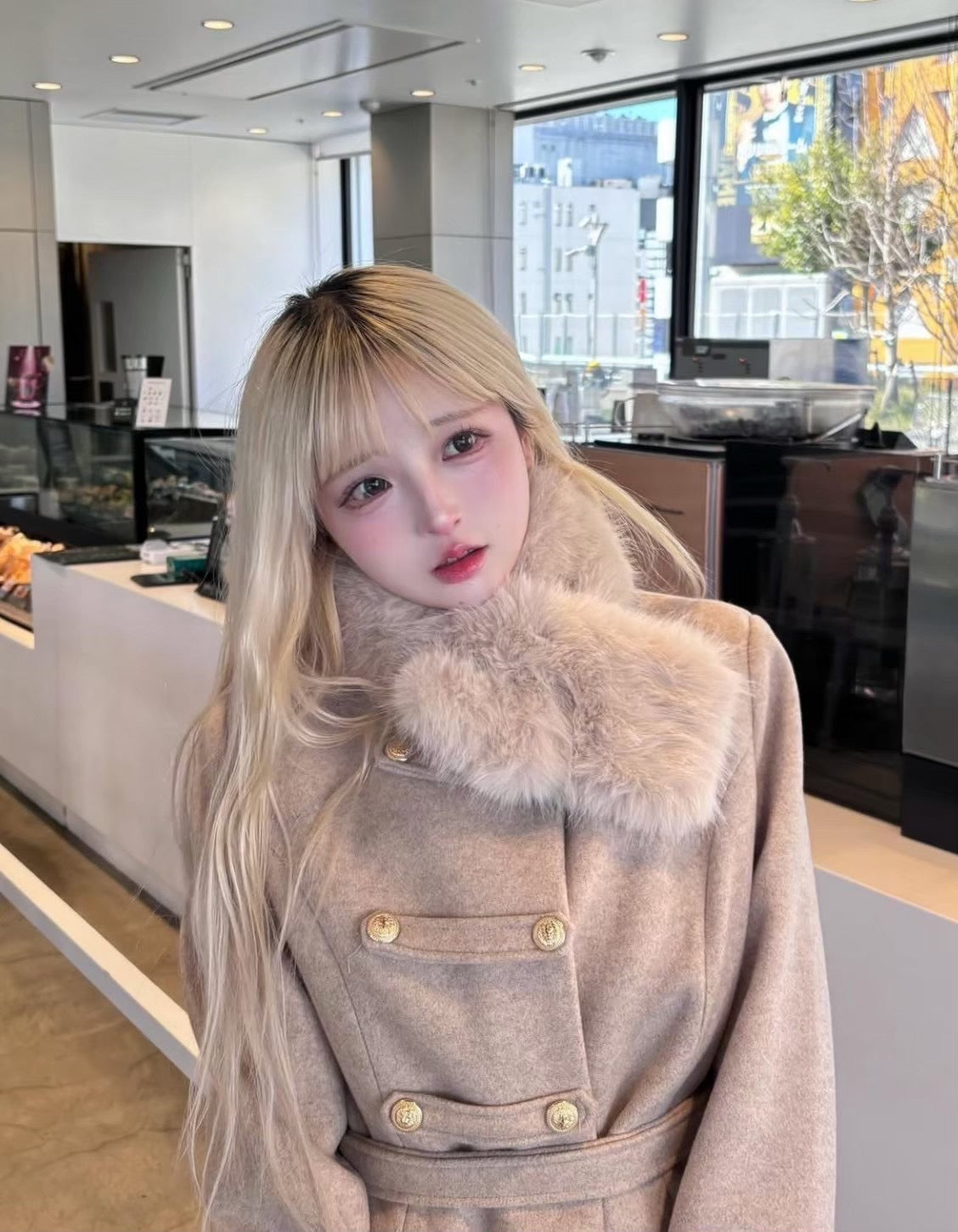 ミニワンピ風coat 2色