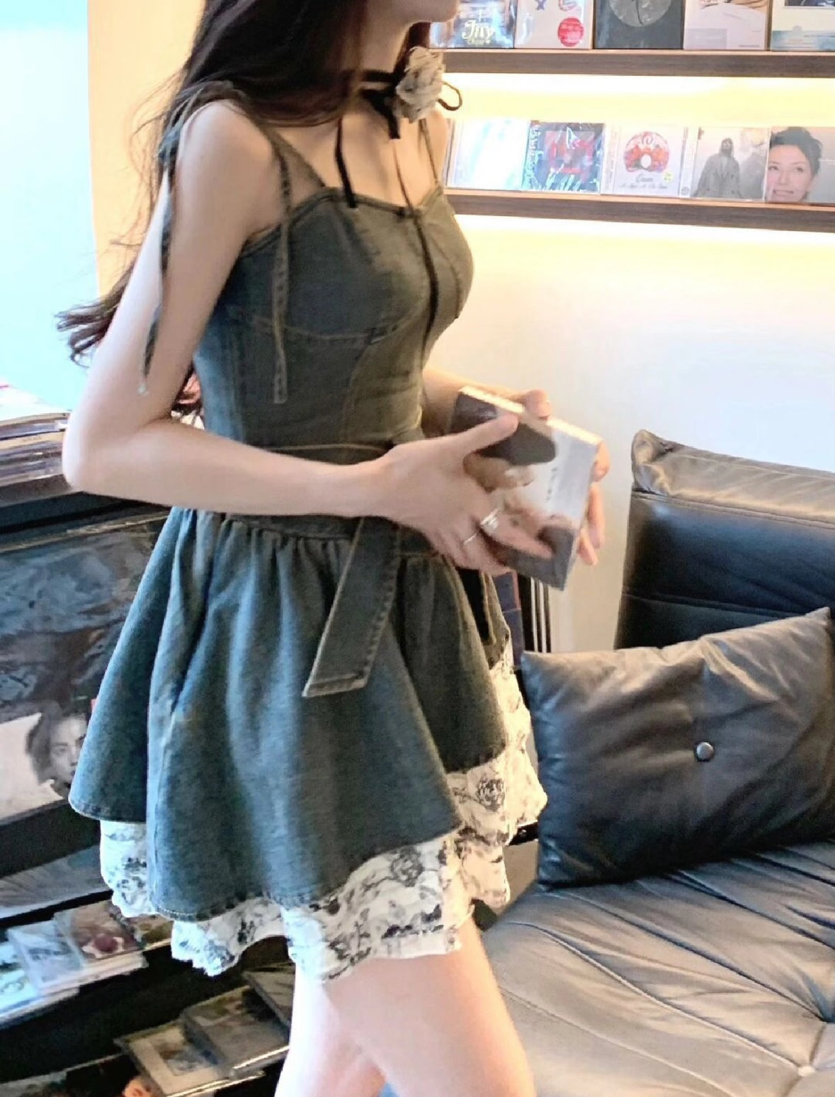 デニム切り替えop