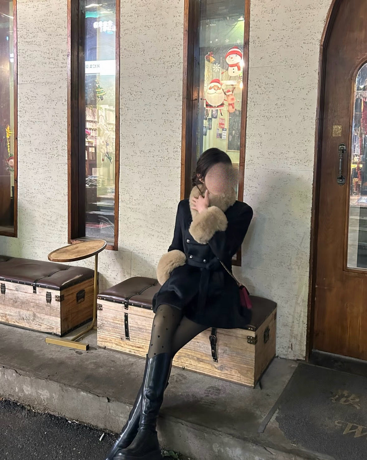 ケープ付きcoat 2色