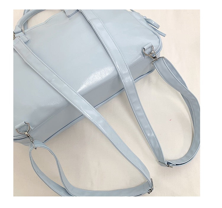 3way クリアポケット付きbag 9色