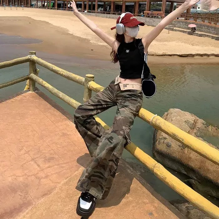 デザイン迷彩パンツ