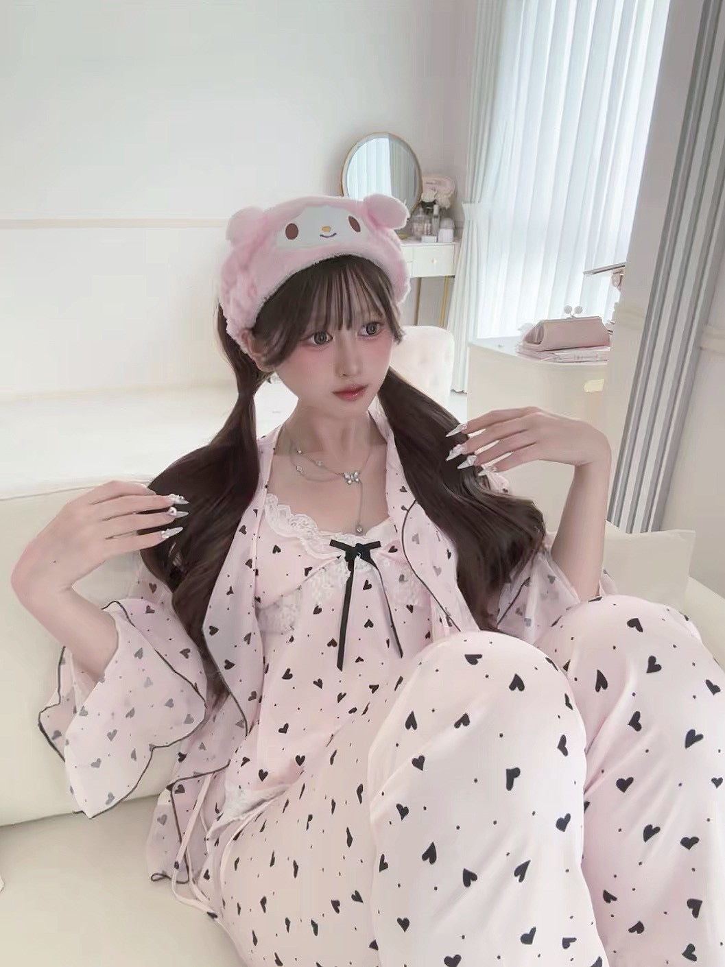 シフォンルームウェア3点セット