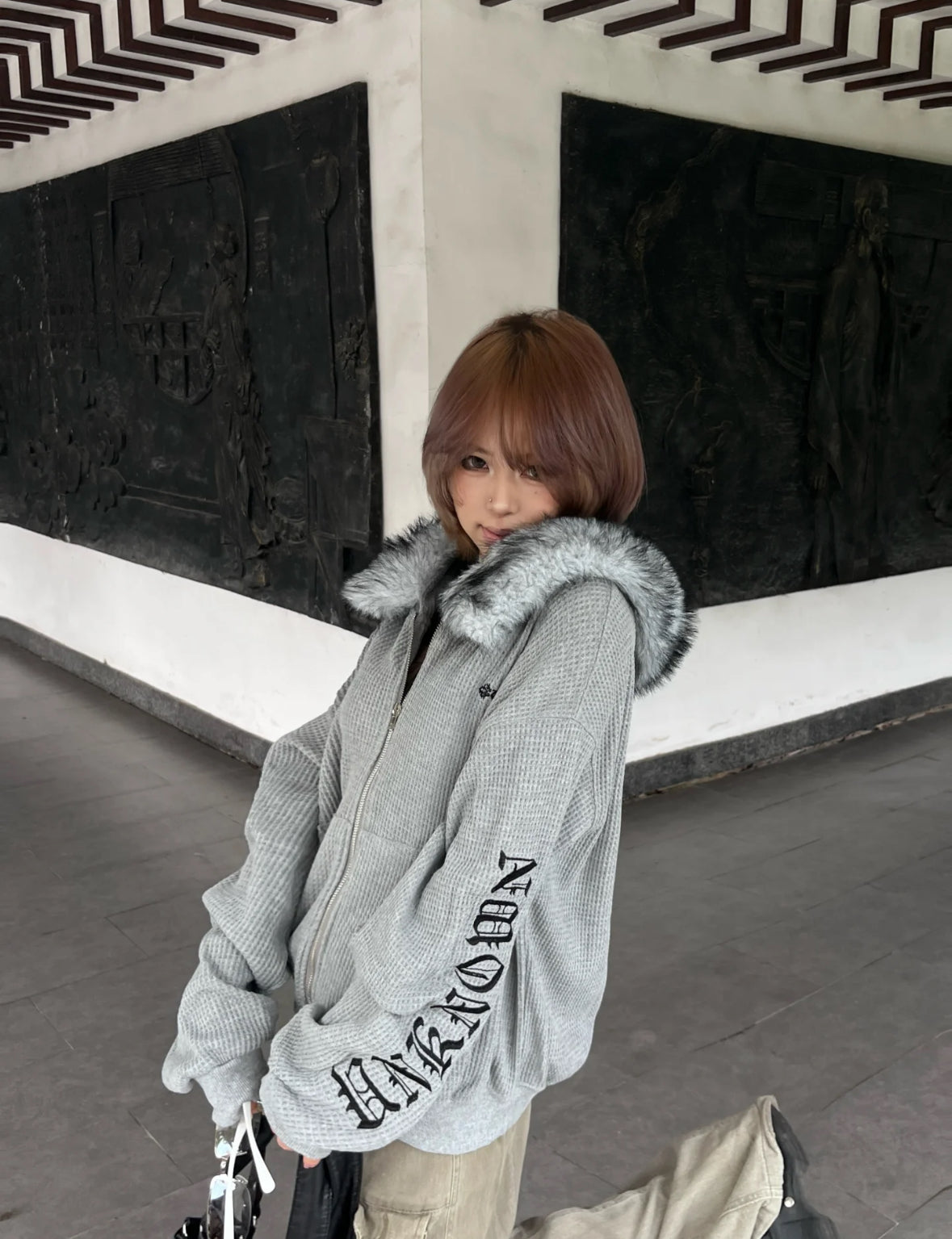 Y2Kwaffle hoodie