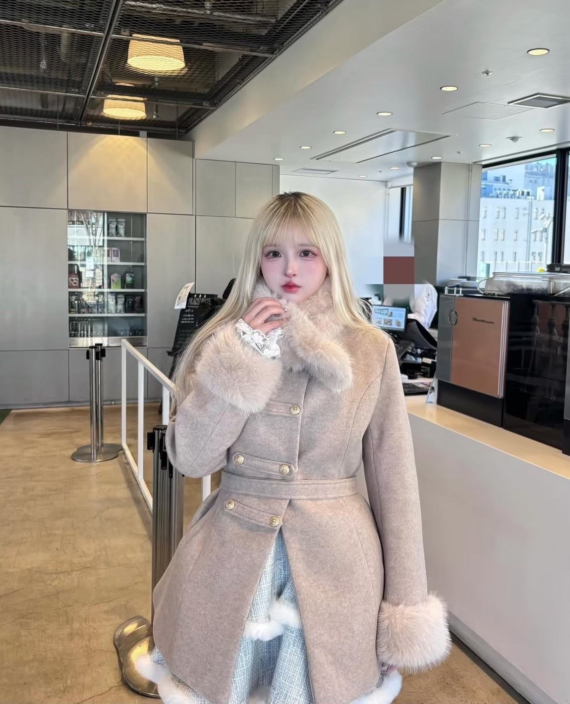 ミニワンピ風coat 2色