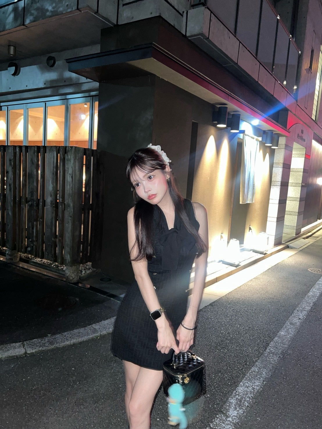 リボンニットワンピース3色