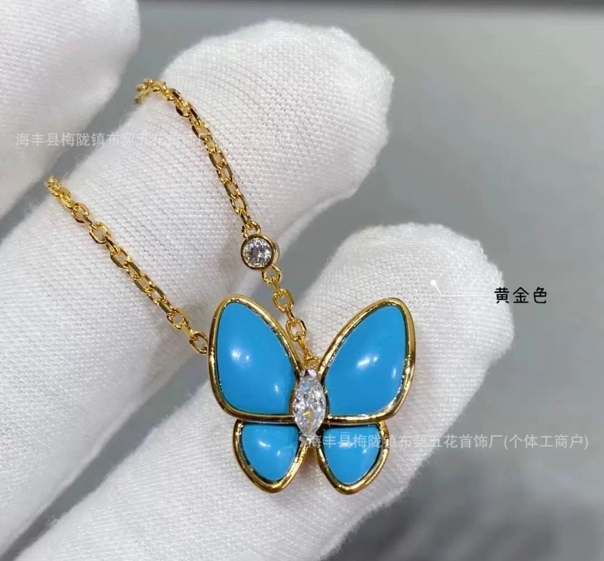 高品質 バタフライネックレス8色
