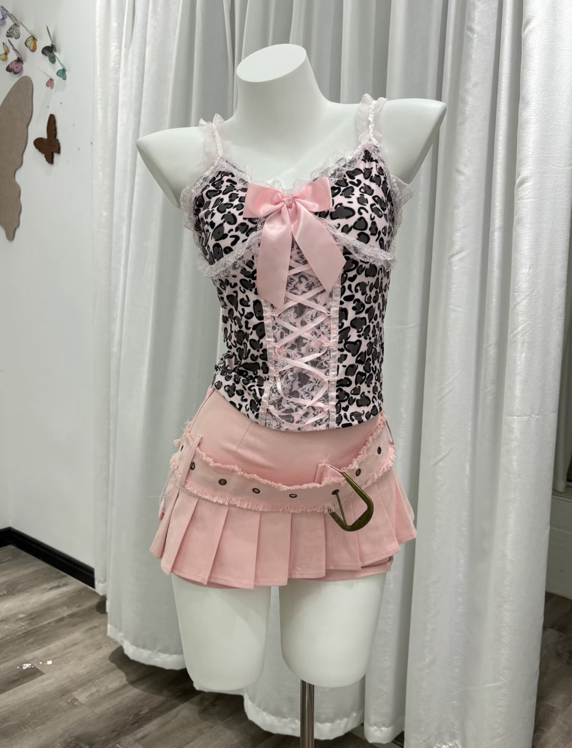 ♡pink reopard セットアップ