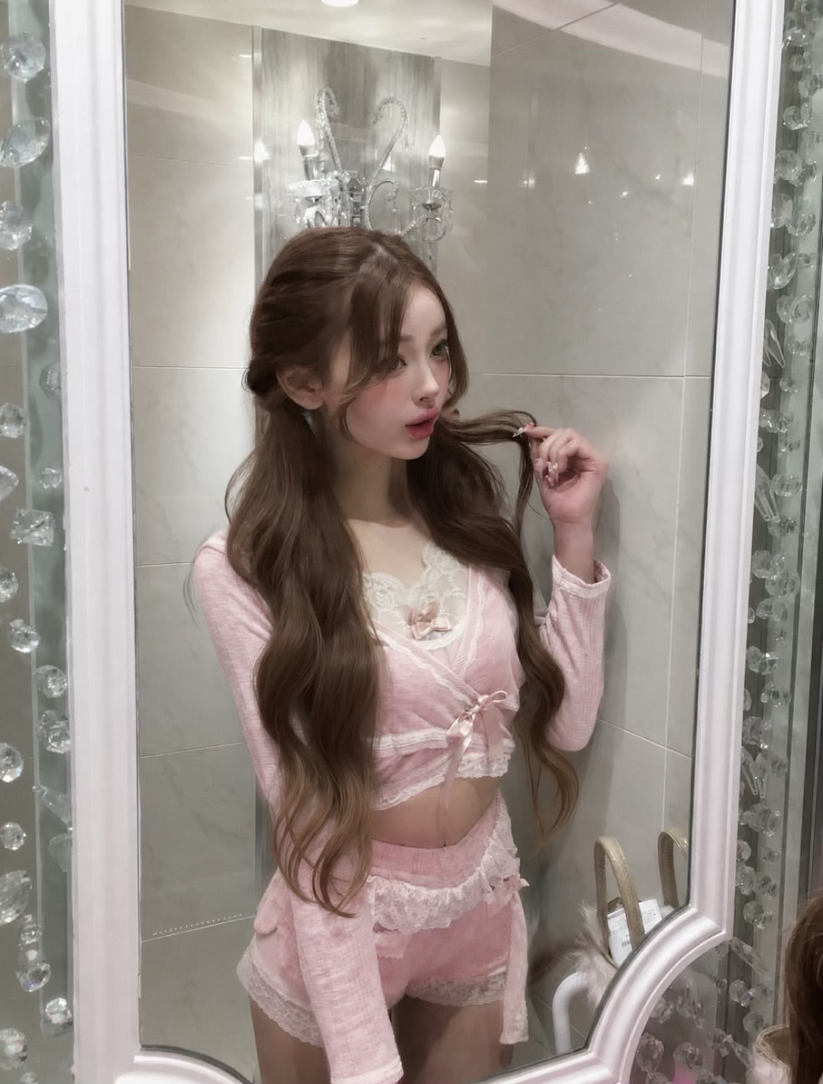 girly Lolita セットアップ ピンク