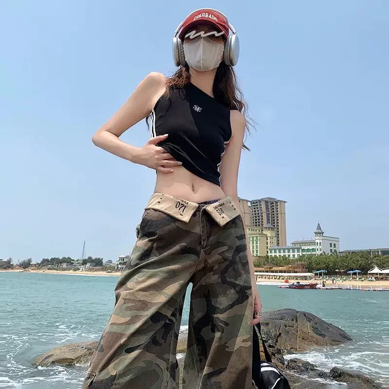 デザイン迷彩パンツ