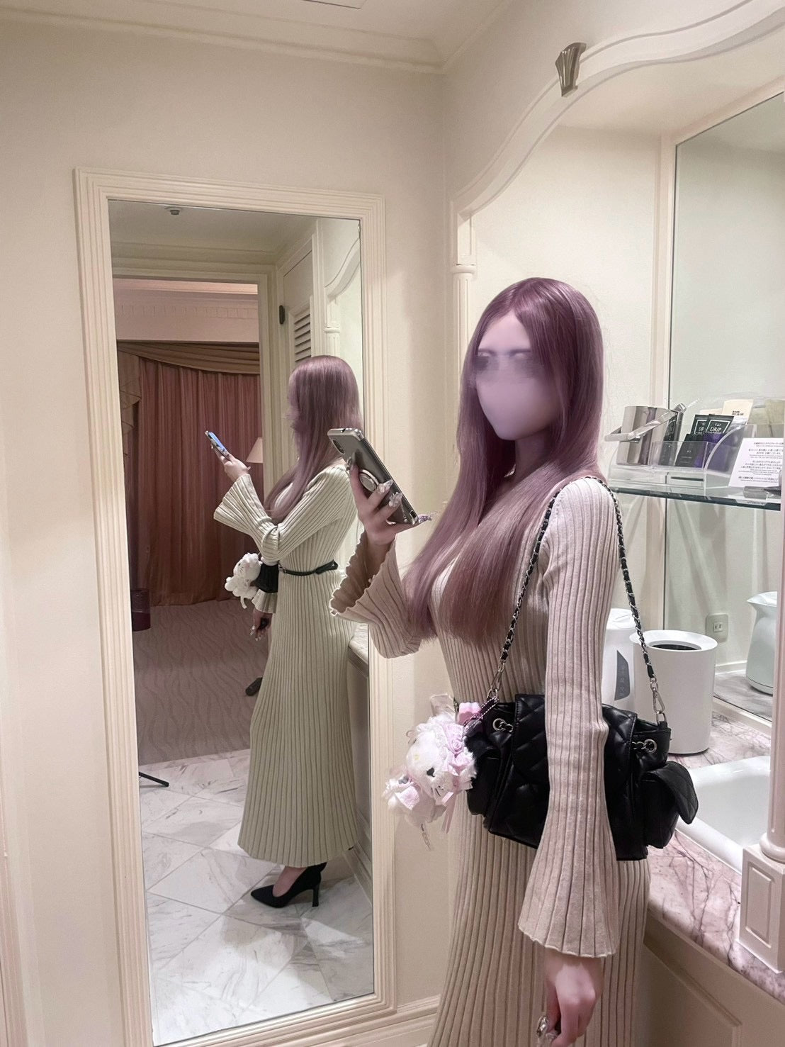 ニットロングop3色