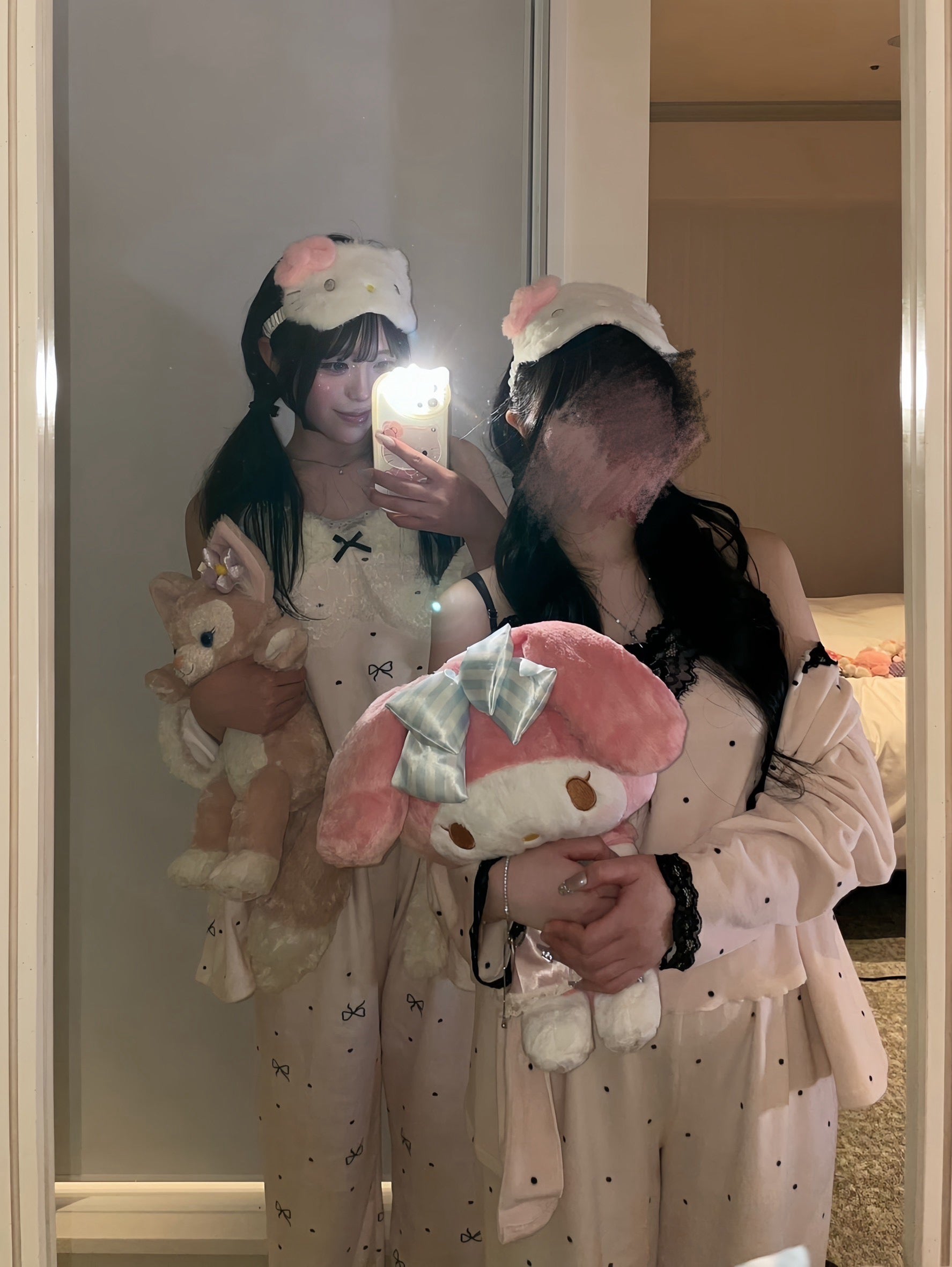dotリボン3点セットルームウェア