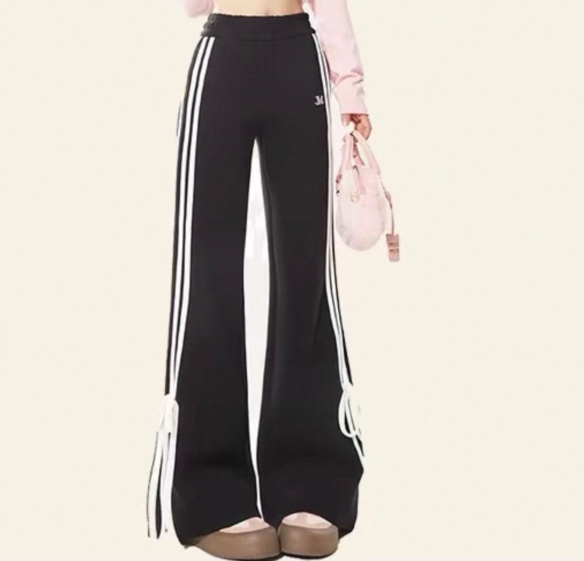 裾リボンスウェットパンツ 3種類