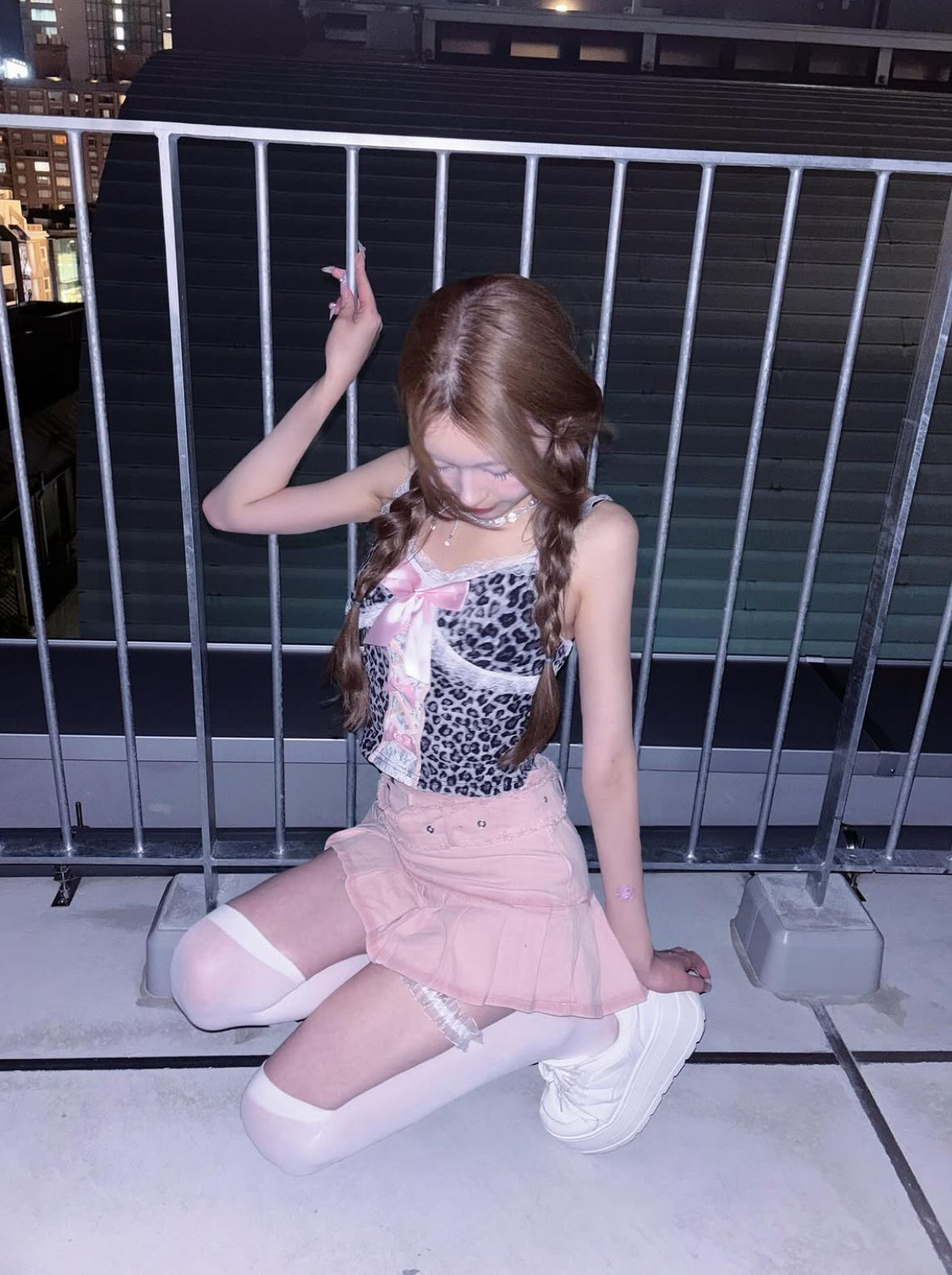 ♡pink reopard セットアップ