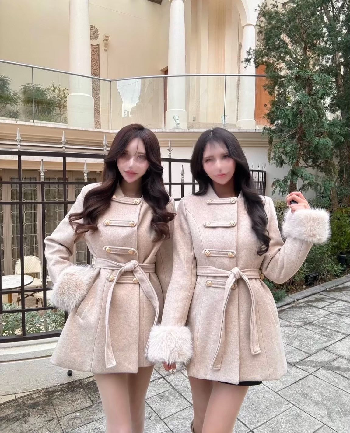 ミニワンピ風coat 2色
