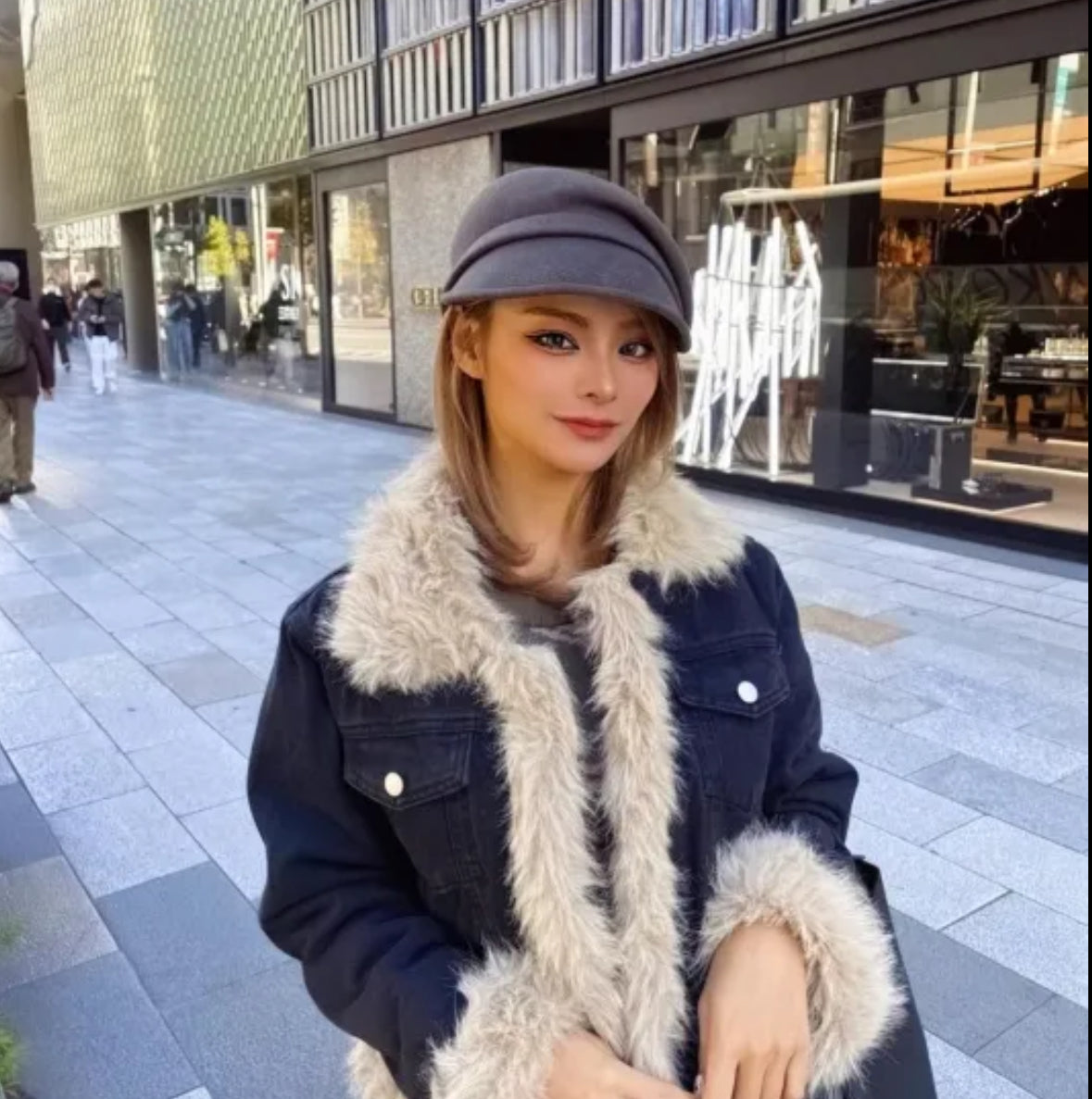 もふデニムコート