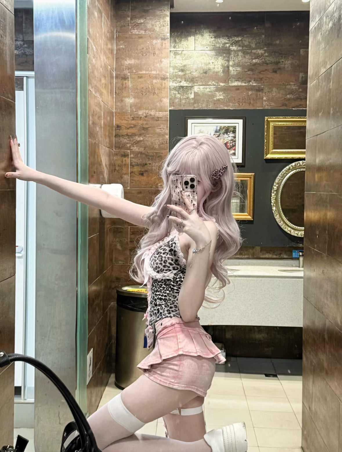 ♡pink reopard セットアップ