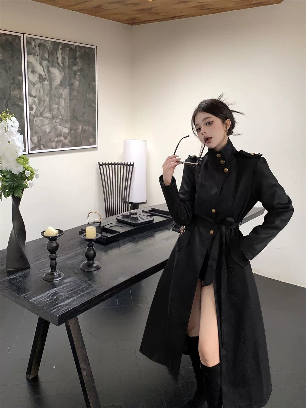 luxuryロングコート