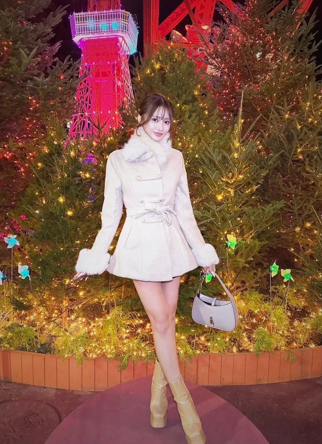 ミニワンピ風coat 2色