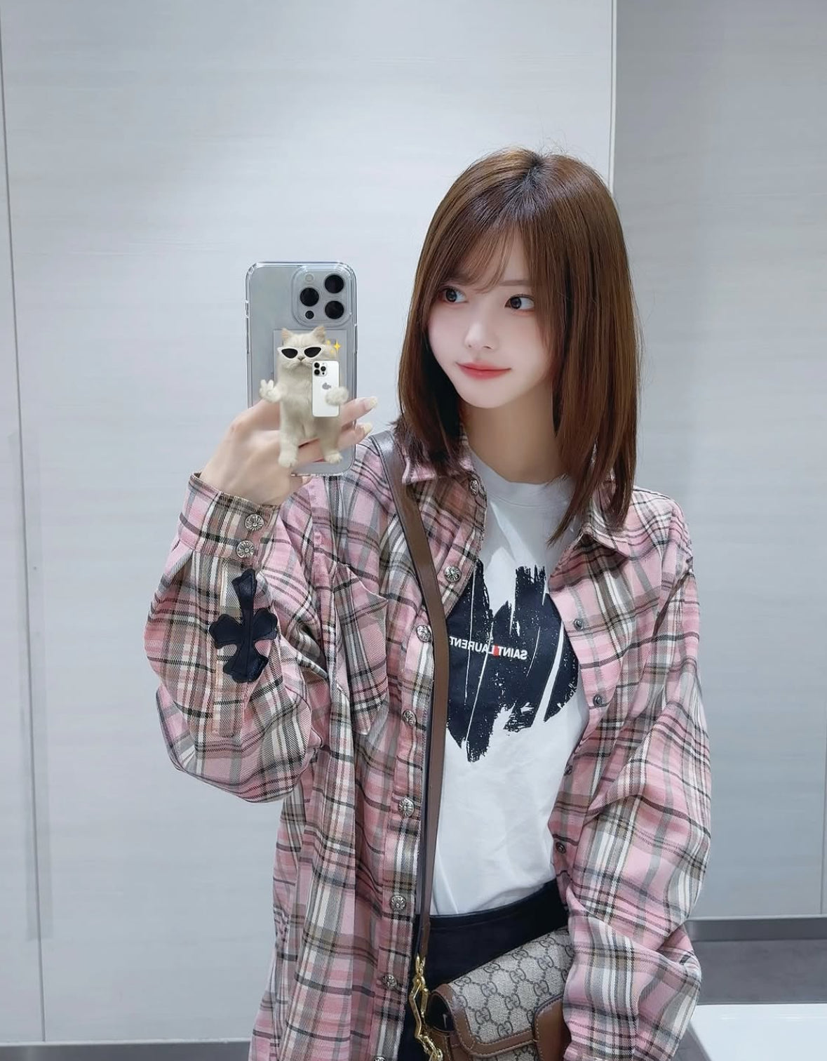Cross check shirt