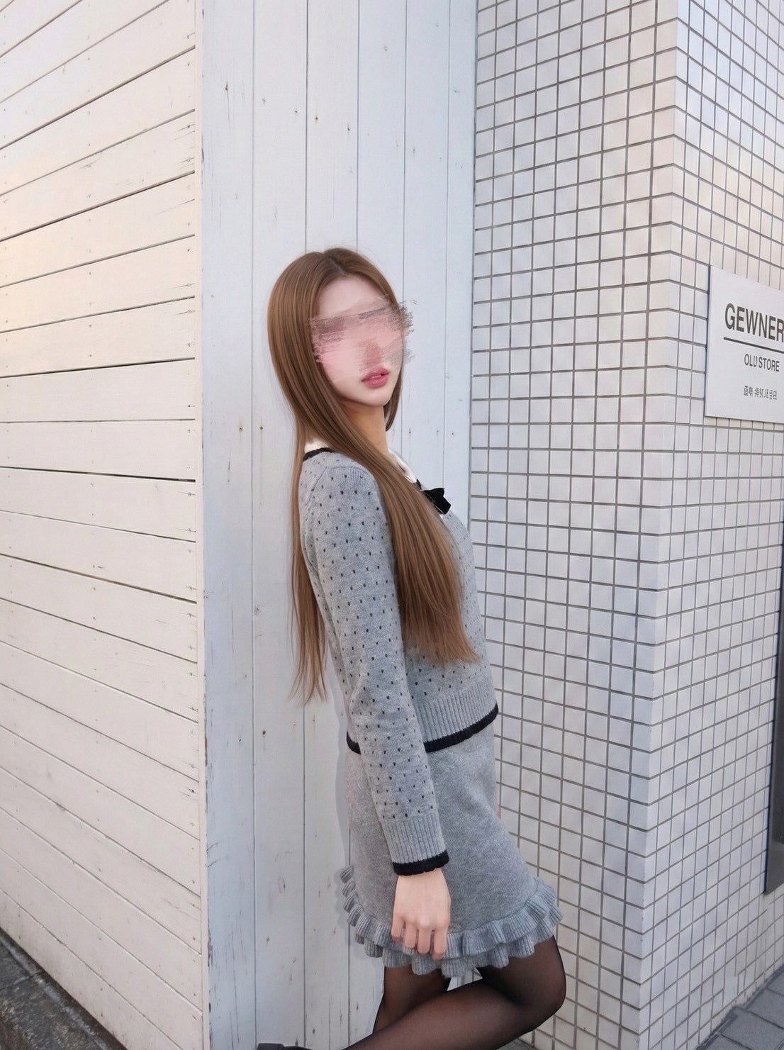 ドットニットセットアップ 3色