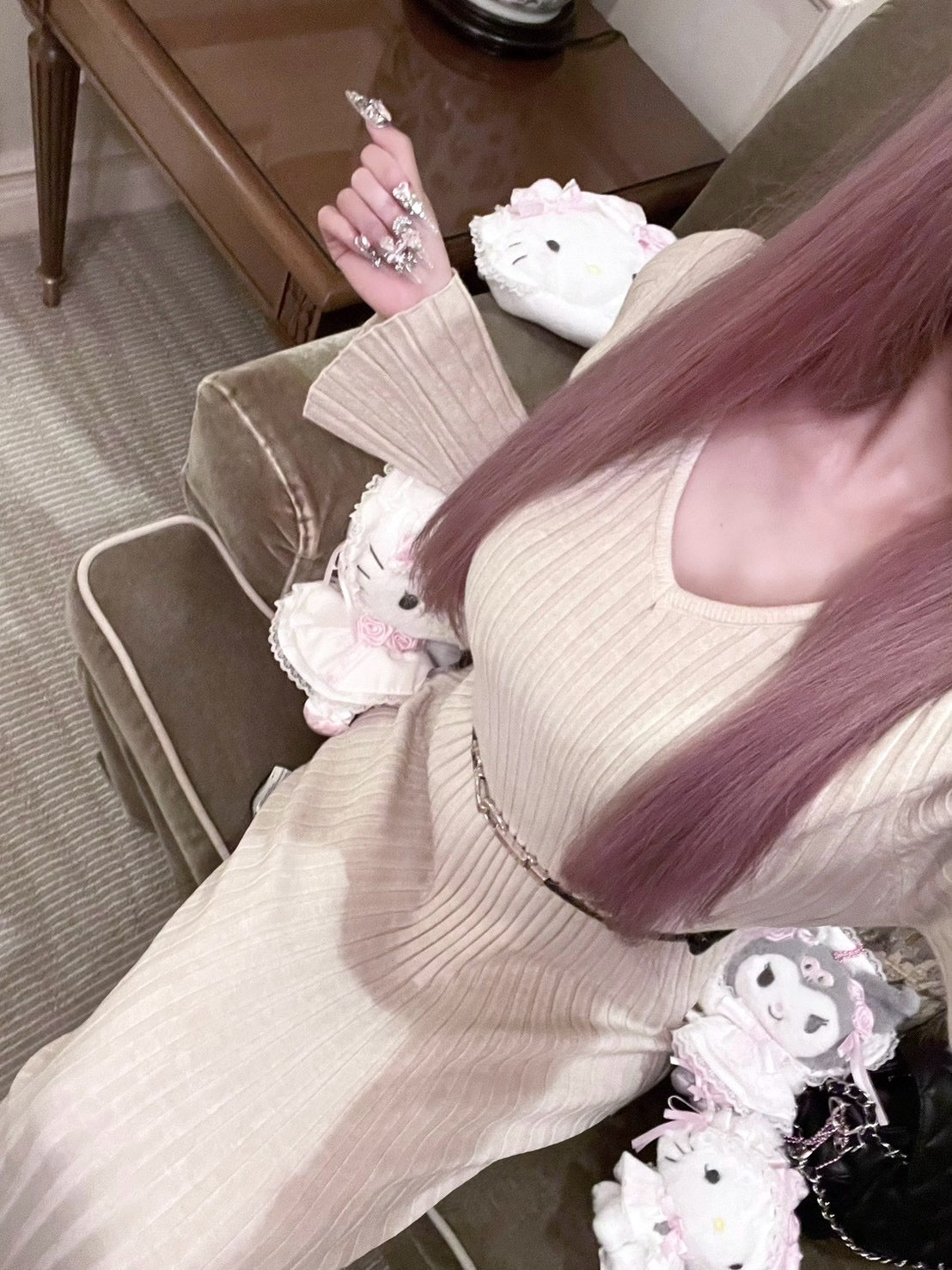 ニットロングop3色