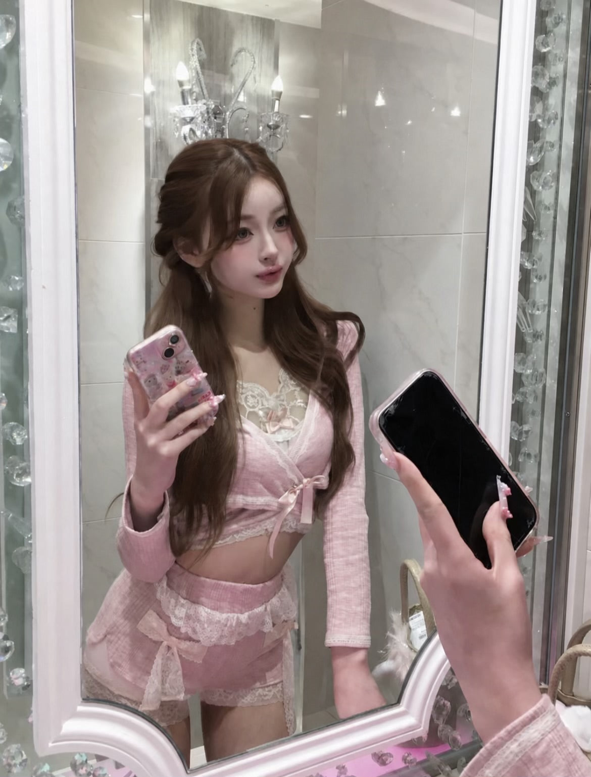 girly Lolita セットアップ ピンク