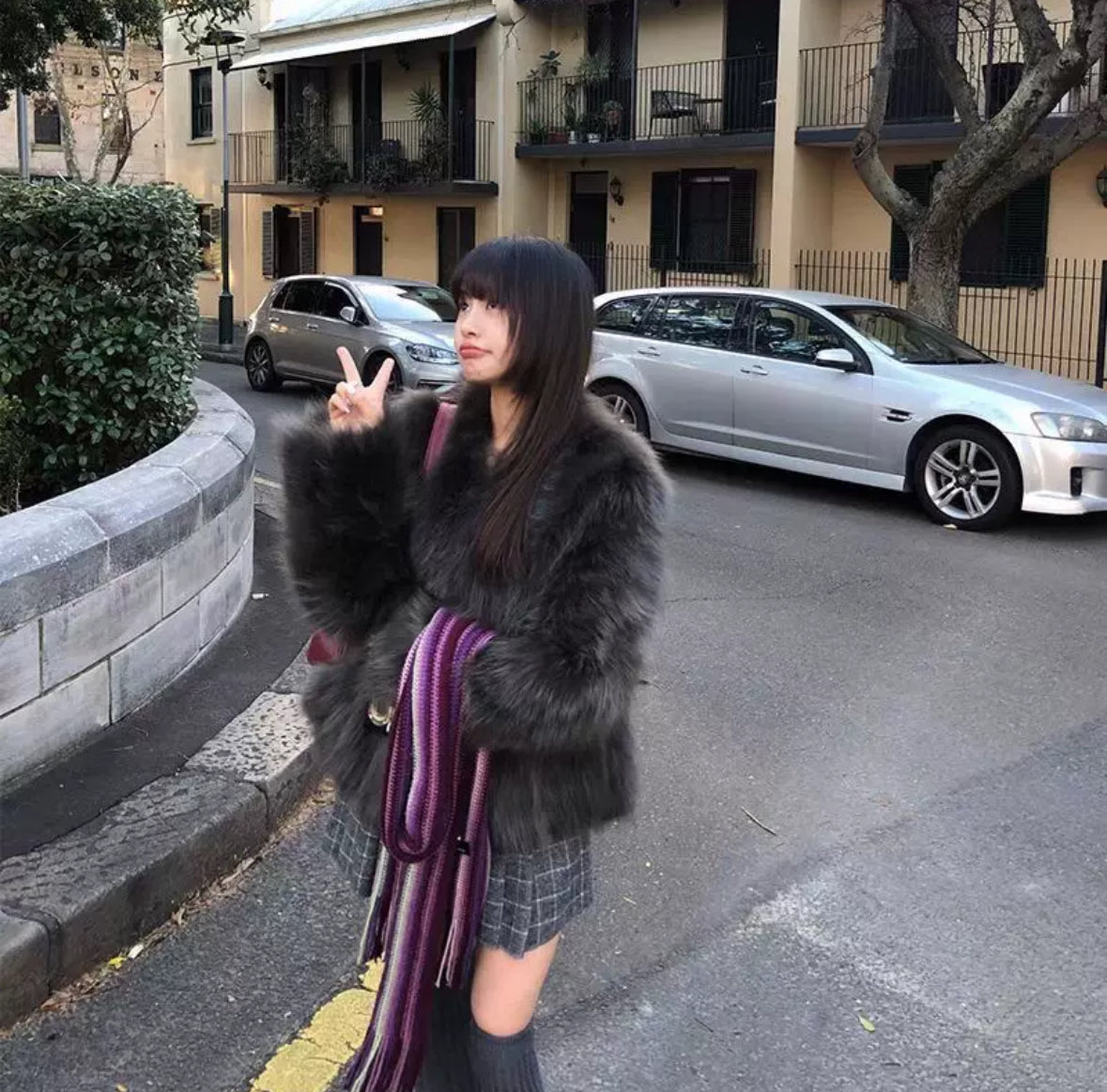 ファーコート 3色