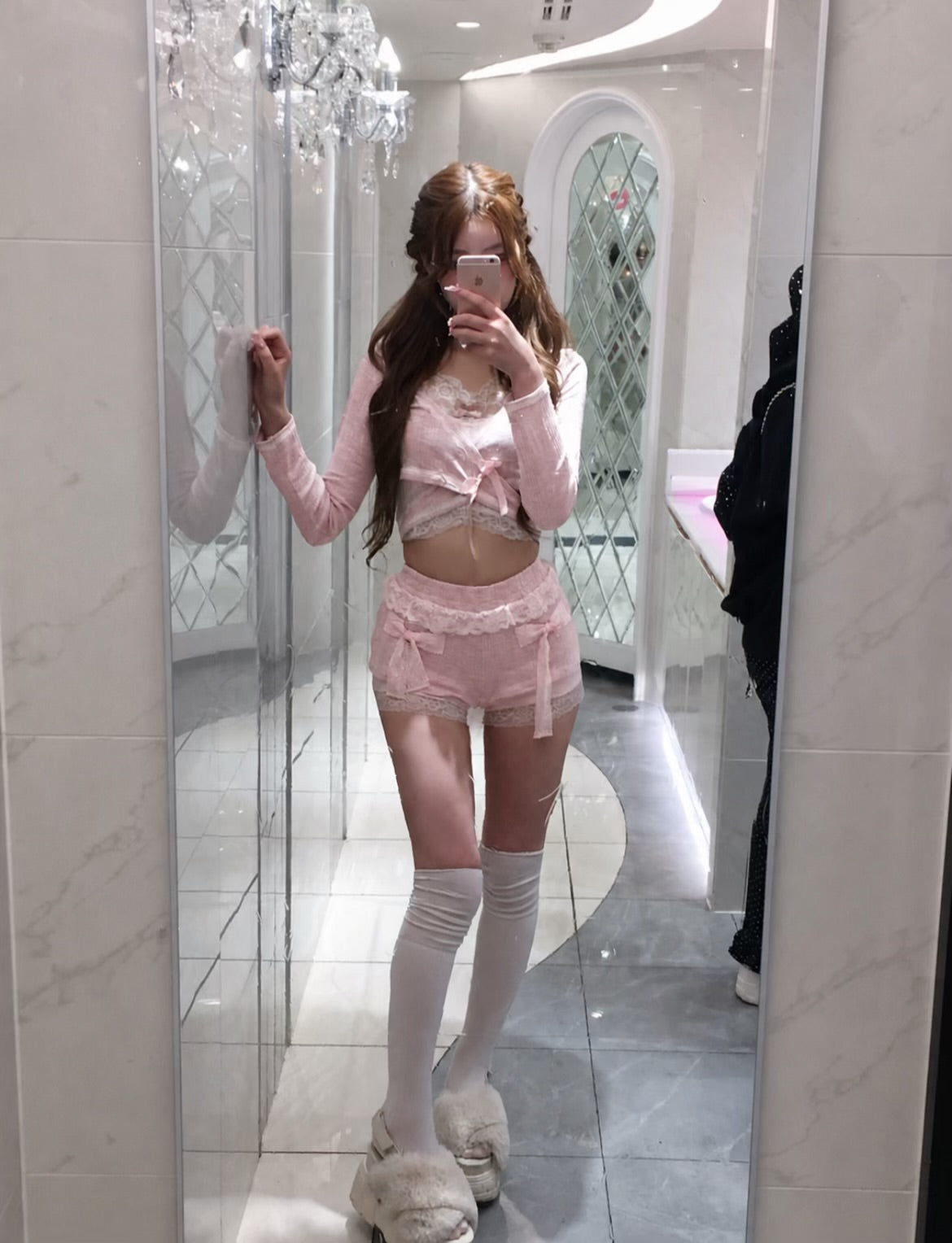 girly Lolita セットアップ ピンク
