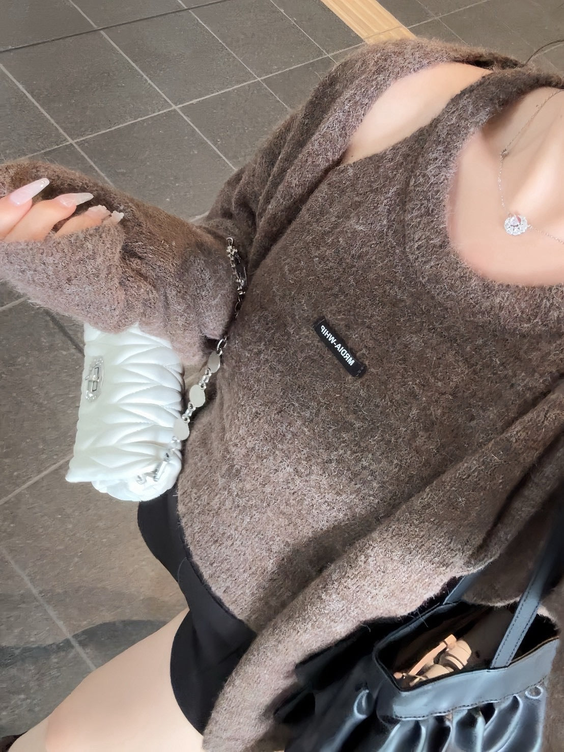 ニットカーデ+タンクトップ 4色