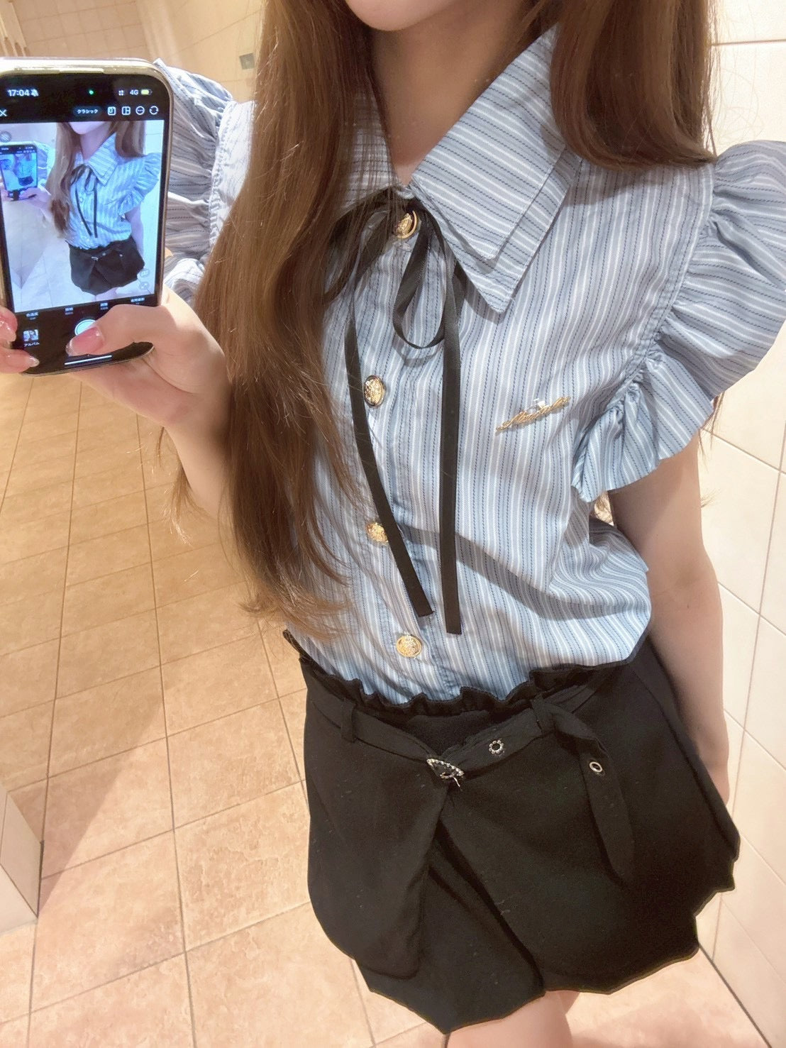 ストライプセットアップ