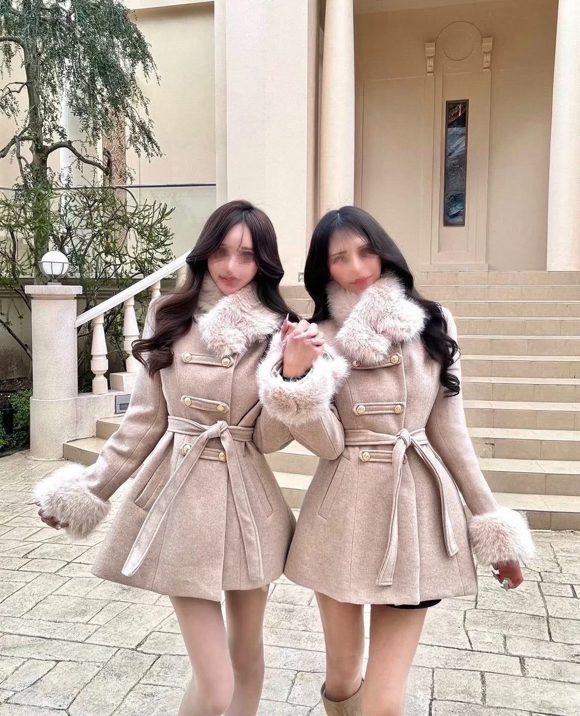 ミニワンピ風coat 2色