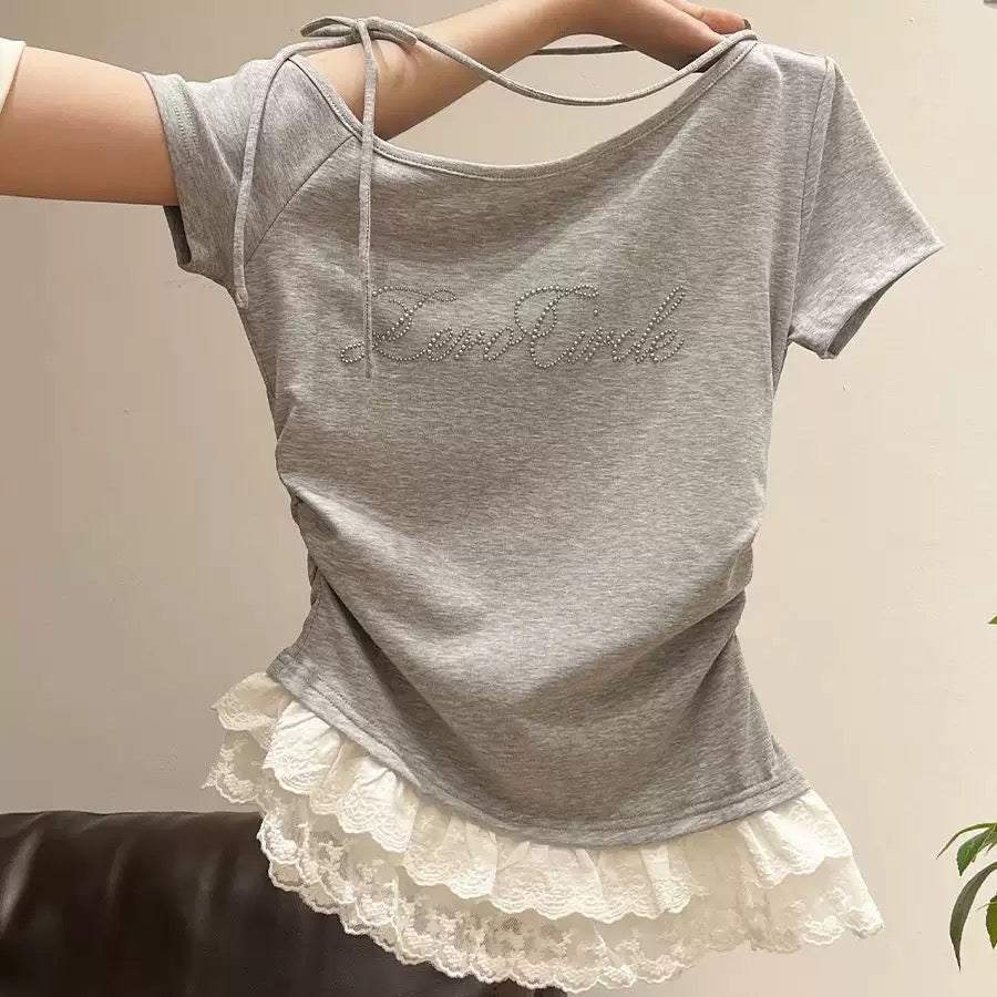 フリルTシャツ 3色