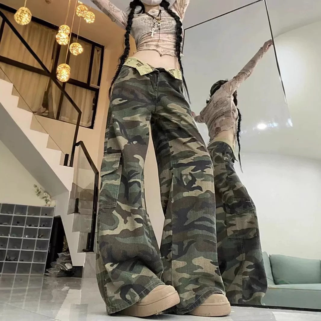 デザイン迷彩パンツ