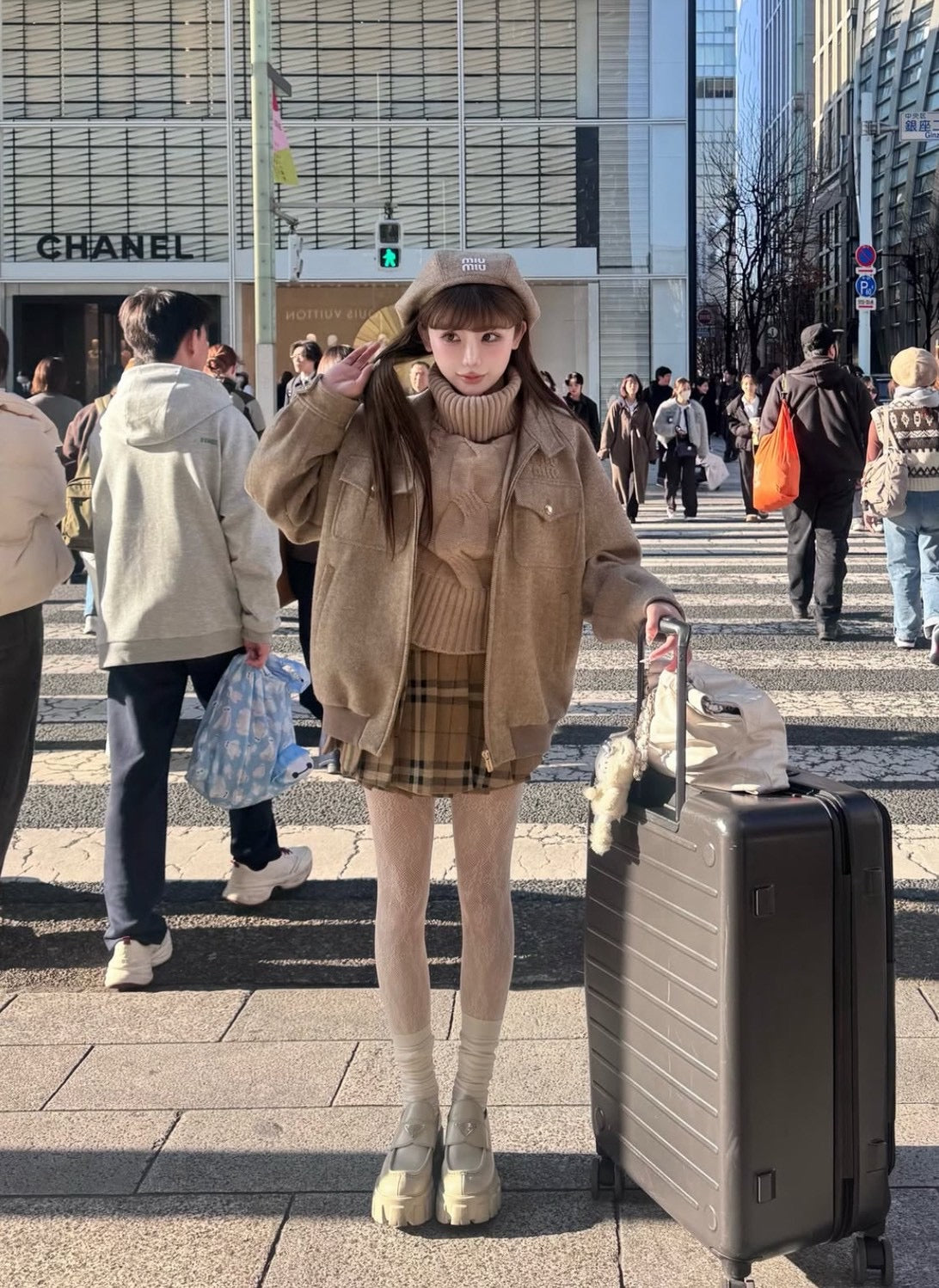 袖先farニット2色