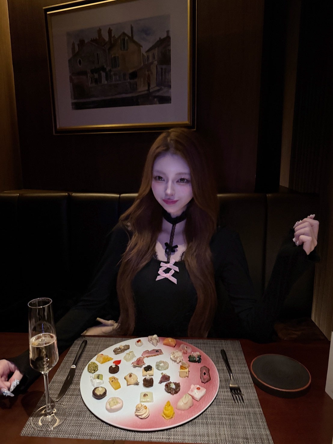リボンチョーカーワンピ